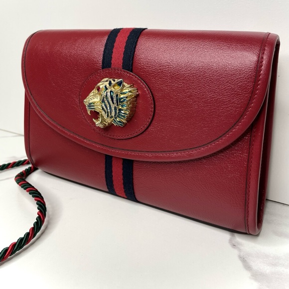 Authentic Gucci Rajah Web Chain Shoulder Bag - Picture 3 of 8